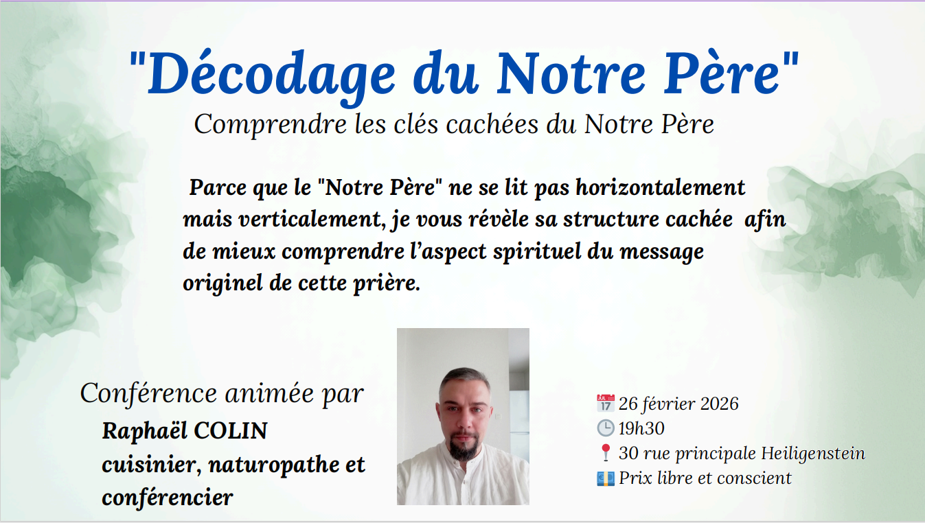 Conférence : Décodage du "Notre Père"