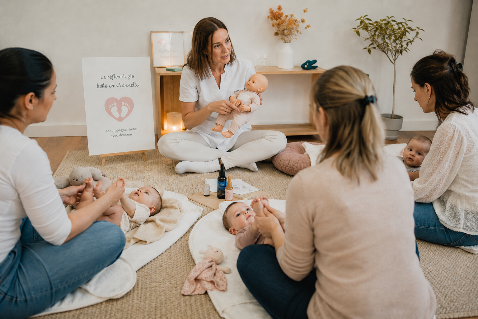 Atelier collectif Réflexologie Bébé Emotionnelle - Douleurs dentaires et sommeil
