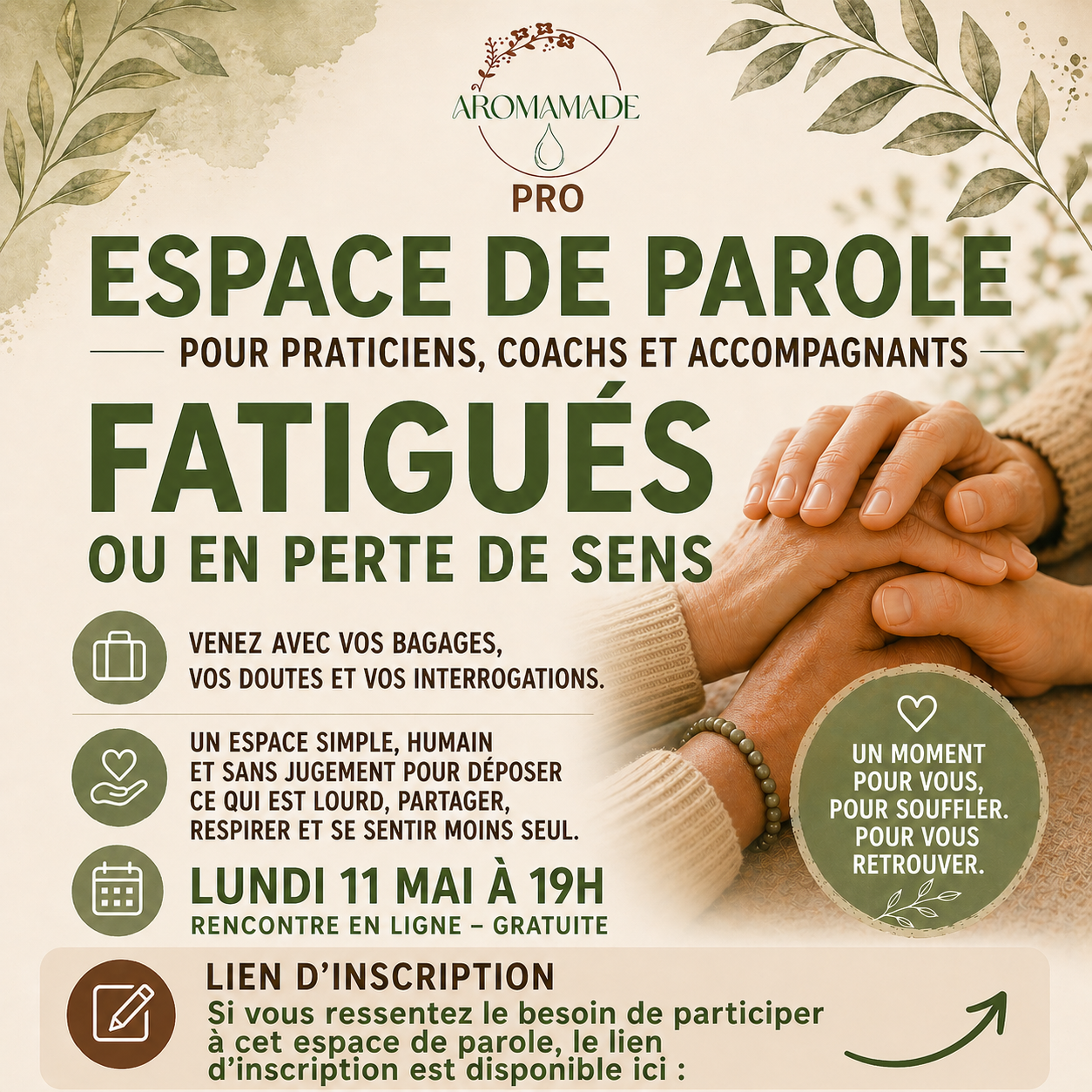 Espace de parole pour Praticiens, Coachs et Accompagnants
