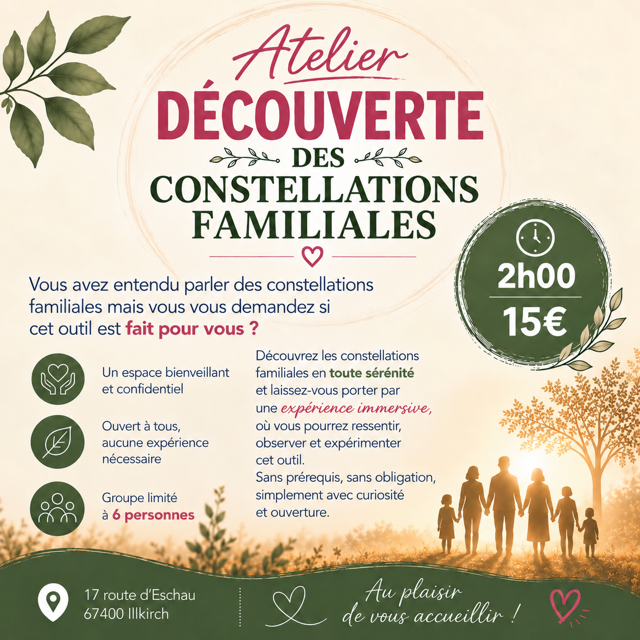 Atelier DECOUVERTE des Constellations Familiales